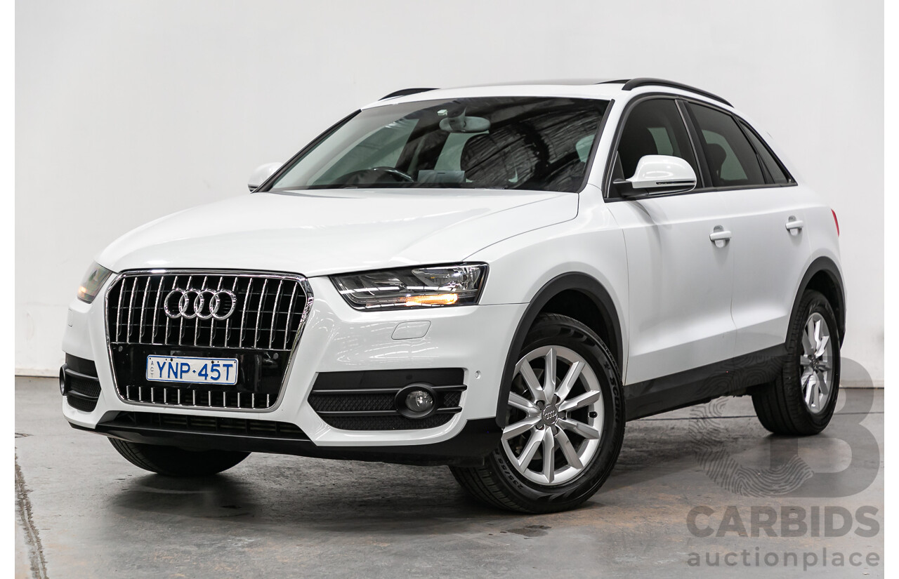 7/2014 Audi Q3 2.0 TFSI Quattro (AWD) 8U MY14 4d Wagon Amalfi White Turbo 2.0L