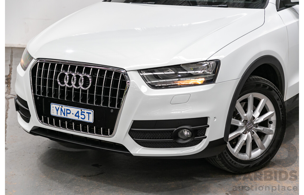 7/2014 Audi Q3 2.0 TFSI Quattro (AWD) 8U MY14 4d Wagon Amalfi White Turbo 2.0L