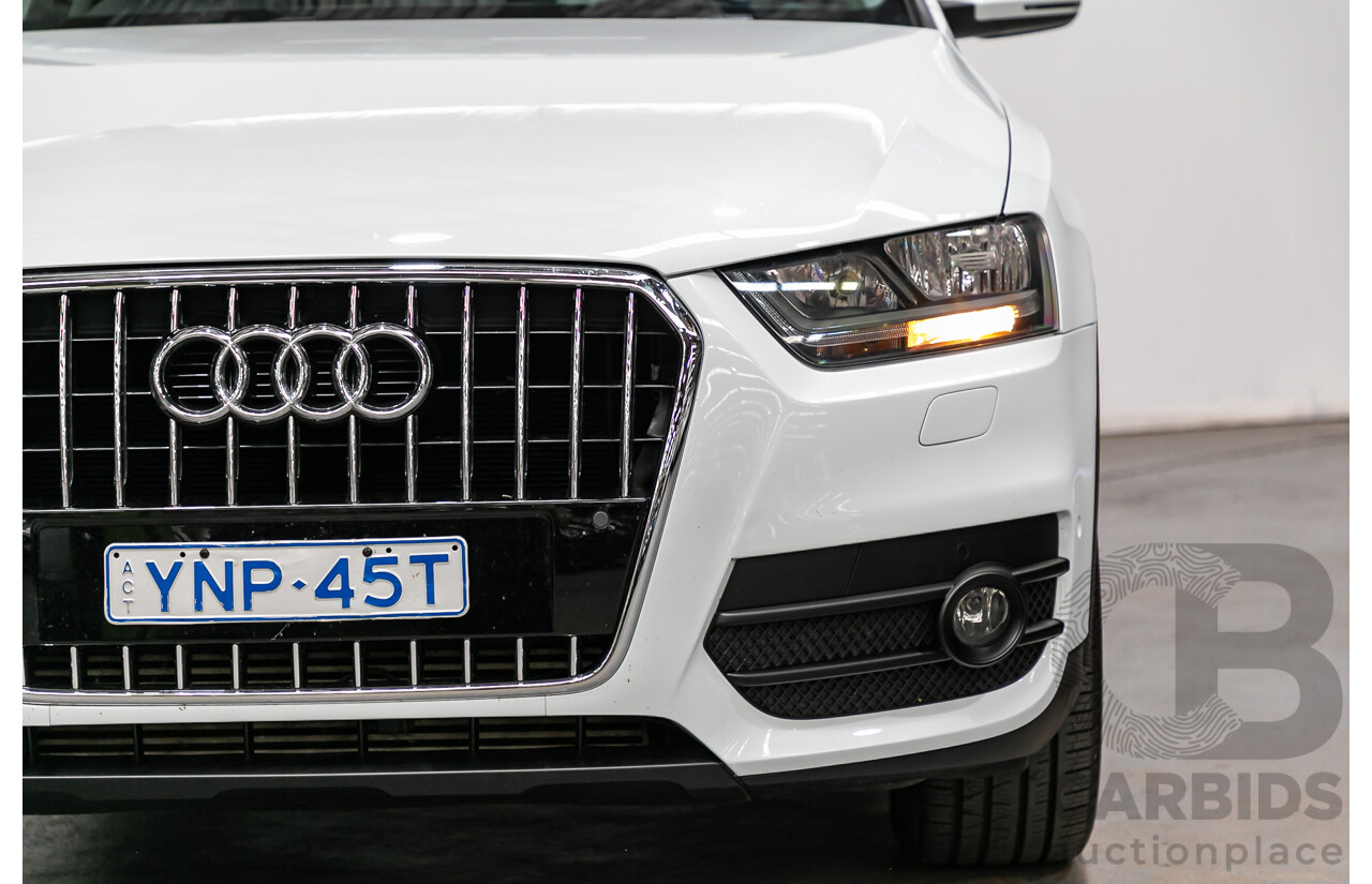 7/2014 Audi Q3 2.0 TFSI Quattro (AWD) 8U MY14 4d Wagon Amalfi White Turbo 2.0L