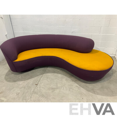 1990's Modernist Curved Sofa by Design Warehouse International