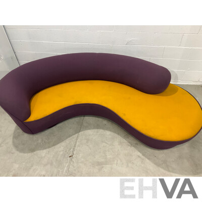 1990's Modernist Curved Sofa by Design Warehouse International