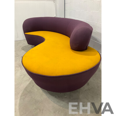 1990's Modernist Curved Sofa by Design Warehouse International