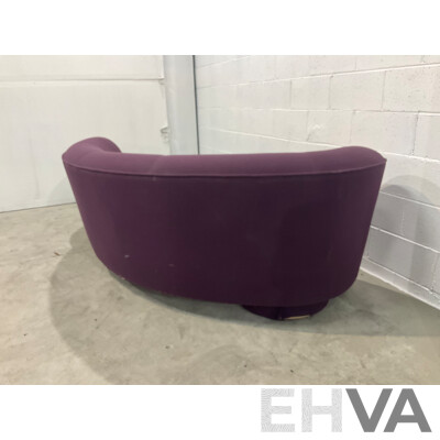 1990's Modernist Curved Sofa by Design Warehouse International