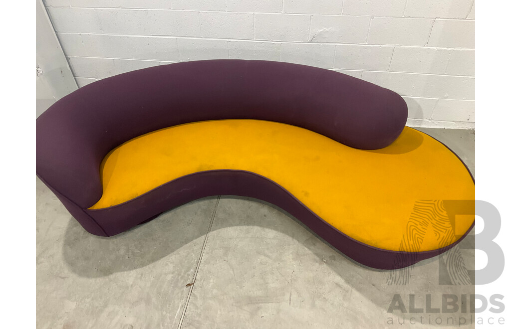 1990's Modernist Curved Sofa by Design Warehouse International