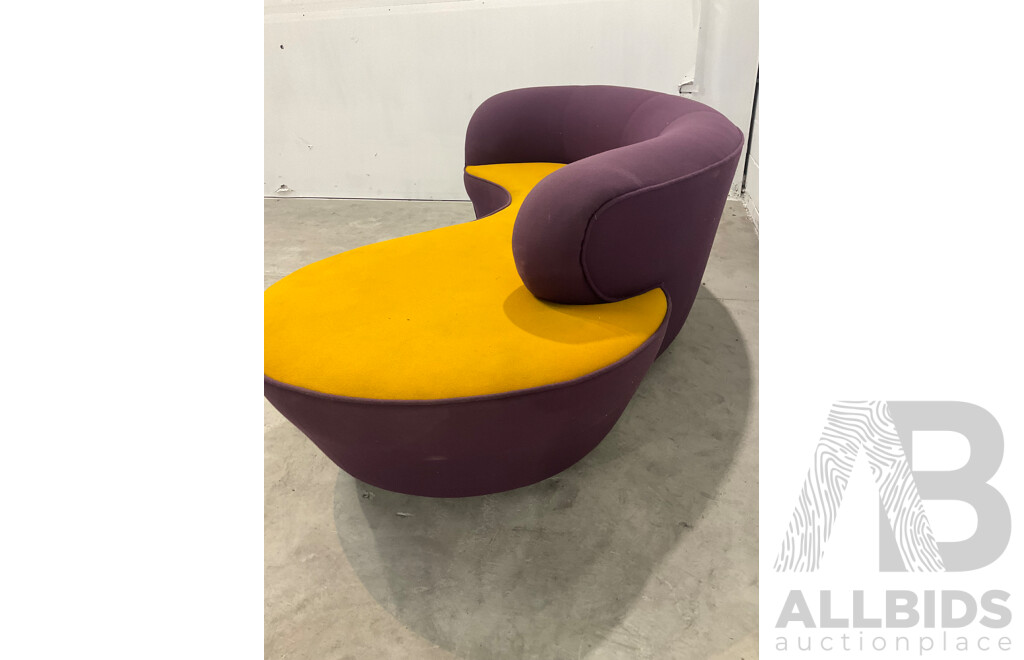 1990's Modernist Curved Sofa by Design Warehouse International
