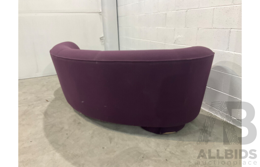 1990's Modernist Curved Sofa by Design Warehouse International