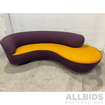 1990's Modernist Curved Sofa by Design Warehouse International