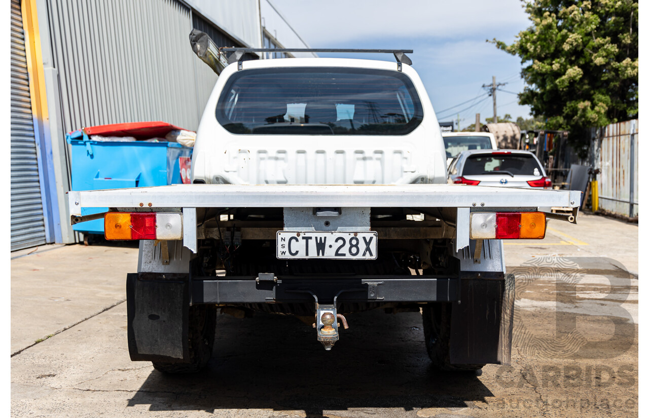 1/2014 Mitsubishi Triton GLX (4x4) MN MY15 Dual Cab Utility Solid White Turbo Diesel 2.5L