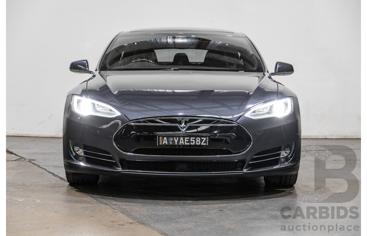 12/2015 Tesla Model S P90D (AWD) MY16 4d Hatchback Midnight Silver Metallic Ev Dedicated Electric 376kw with Ludicrous Mode