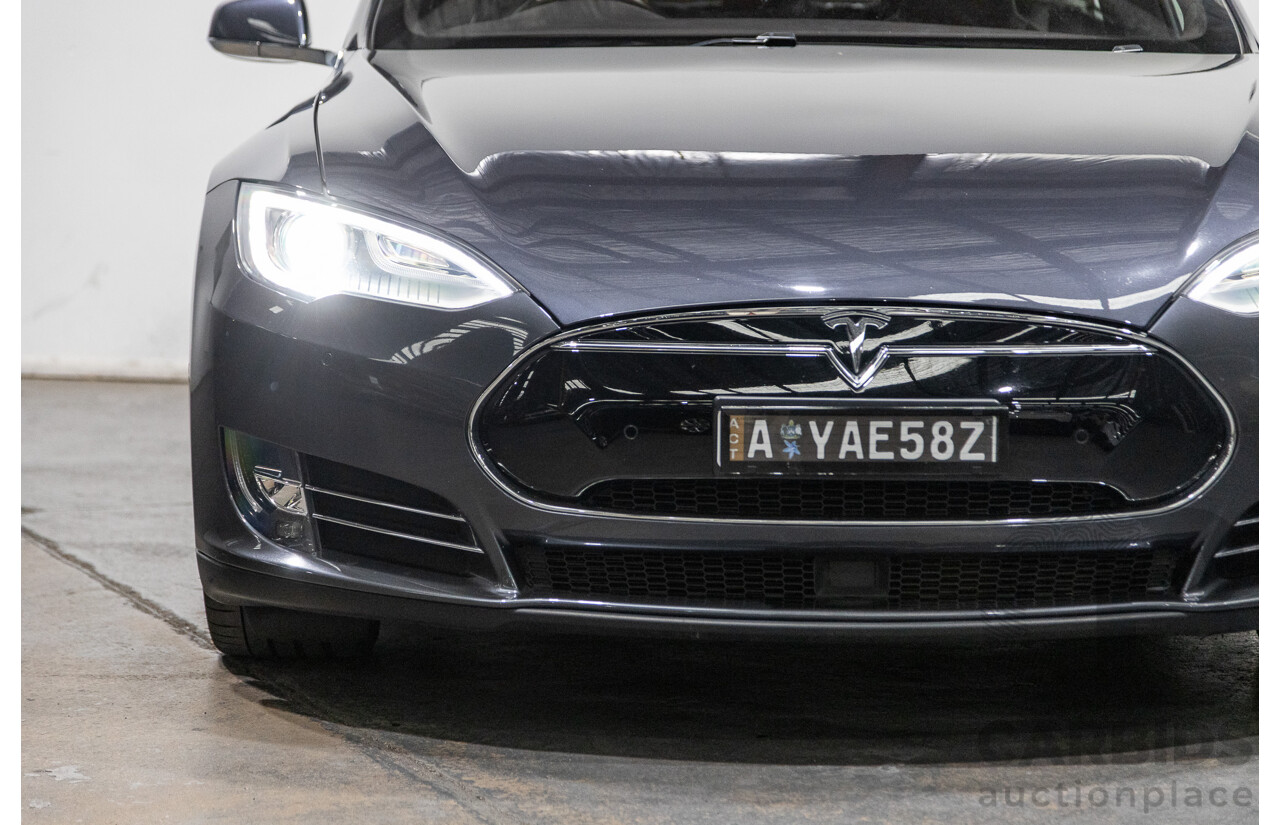 12/2015 Tesla Model S P90D (AWD) MY16 4d Hatchback Midnight Silver Metallic Ev Dedicated Electric 376kw with Ludicrous Mode