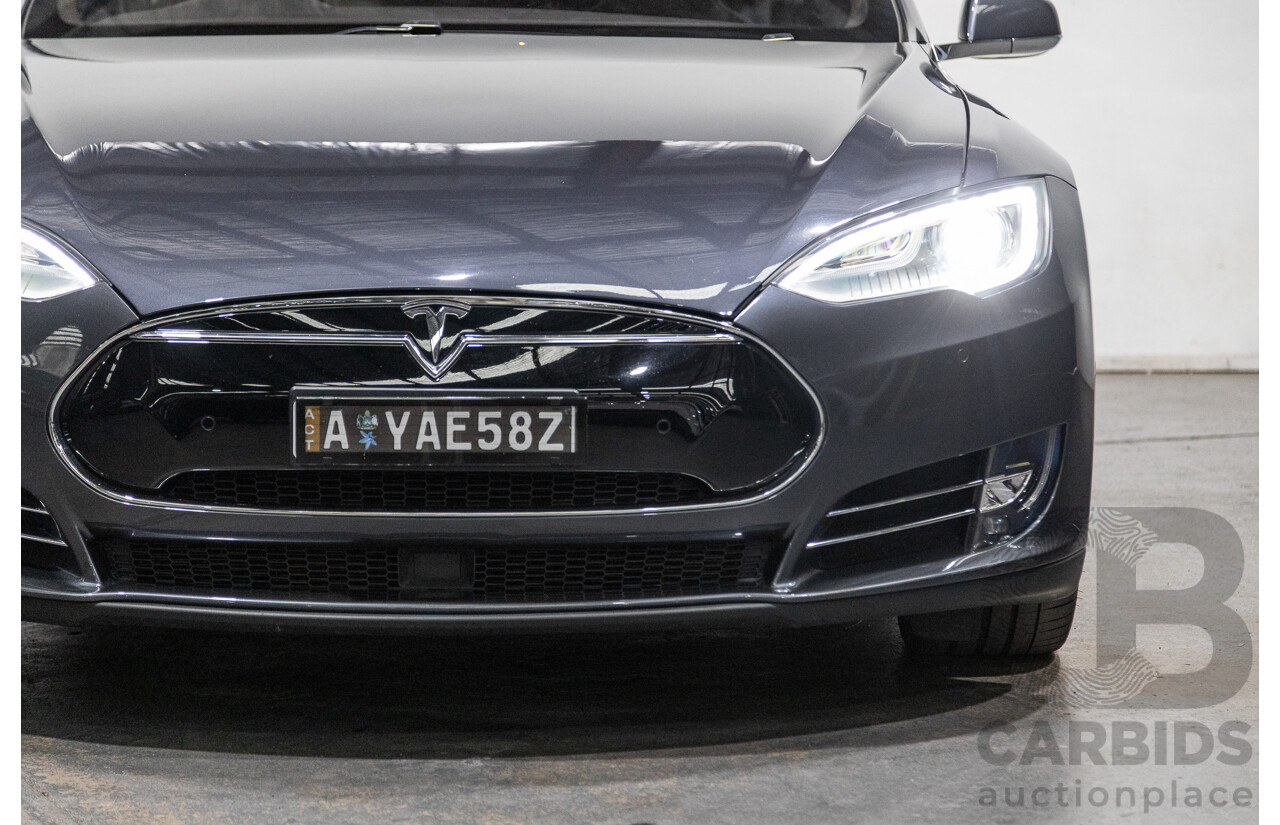 12/2015 Tesla Model S P90D (AWD) MY16 4d Hatchback Midnight Silver Metallic Ev Dedicated Electric 376kw with Ludicrous Mode