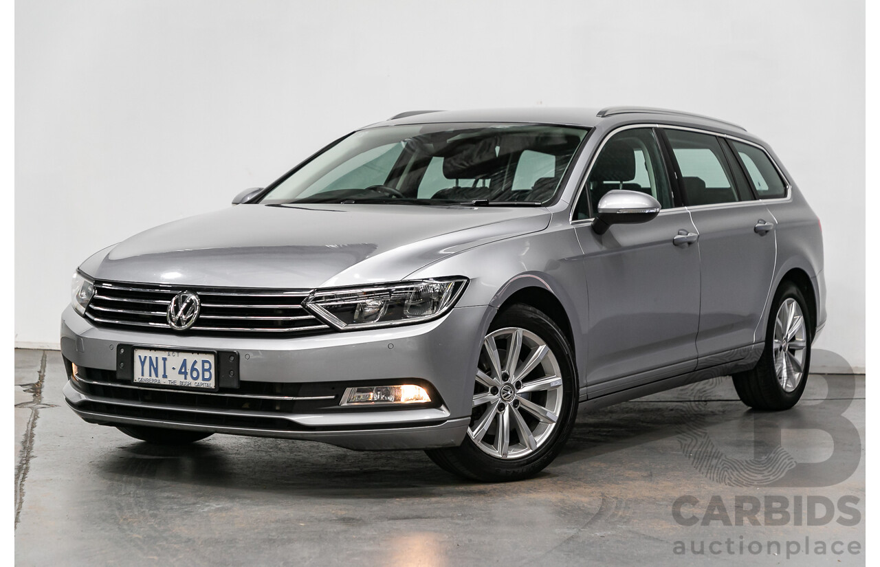 6/2018 Volkswagen Passat 132 TSI Comfortline B8 MY18 4d Wagon Pyrite Silver Metallic Turbo 1.8L