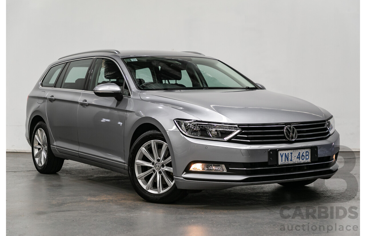 6/2018 Volkswagen Passat 132 TSI Comfortline B8 MY18 4d Wagon Pyrite Silver Metallic Turbo 1.8L