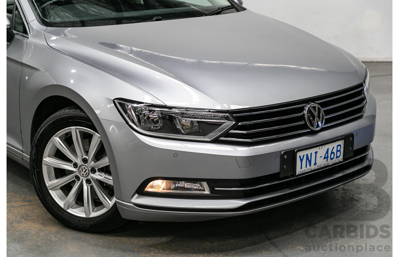 6/2018 Volkswagen Passat 132 TSI Comfortline B8 MY18 4d Wagon Pyrite Silver Metallic Turbo 1.8L