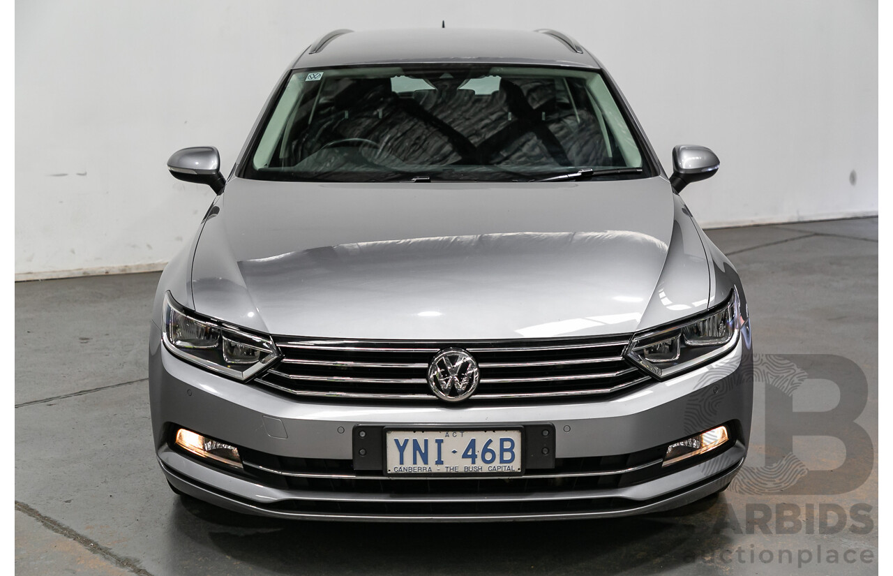 6/2018 Volkswagen Passat 132 TSI Comfortline B8 MY18 4d Wagon Pyrite Silver Metallic Turbo 1.8L