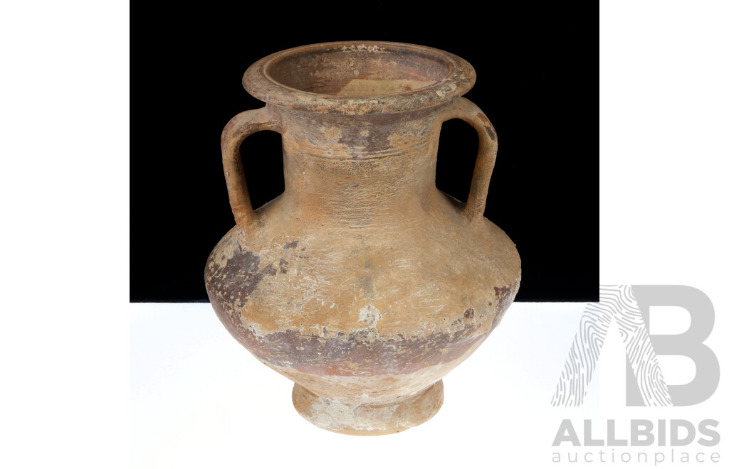 Antique Syrian Greek Terracotta Wine Concentrate Stamnos in the Style of 3rd Century BC