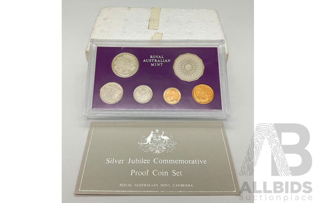 Australian RAM 1977 Silver Jubilee Commemorative Six Proof Coin Set