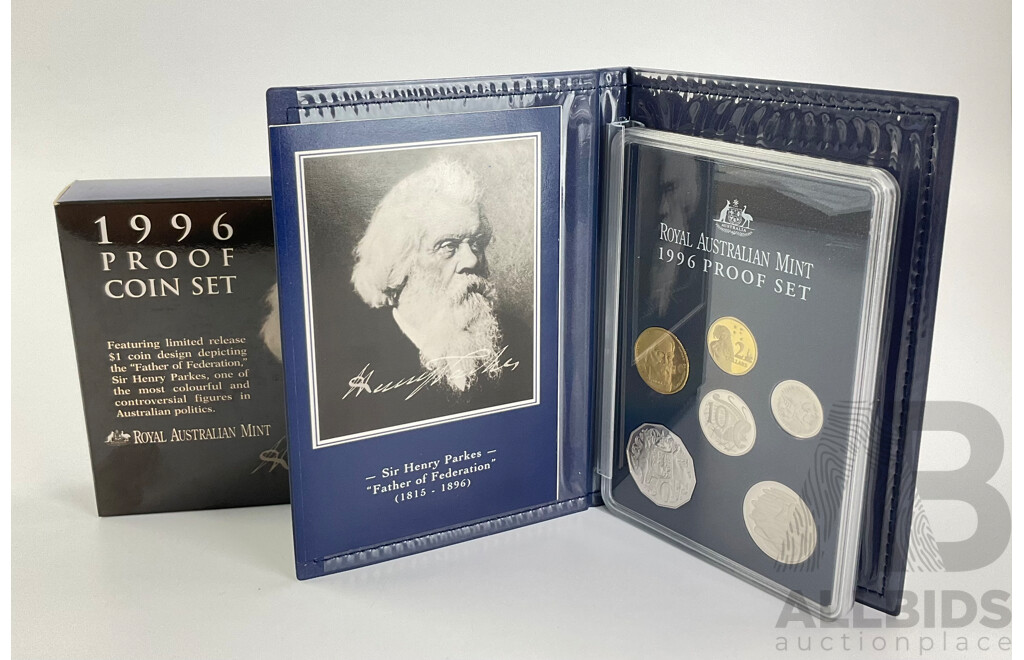 Australian RAM 1996 Proof Coin Set, Sir Henry Parkes