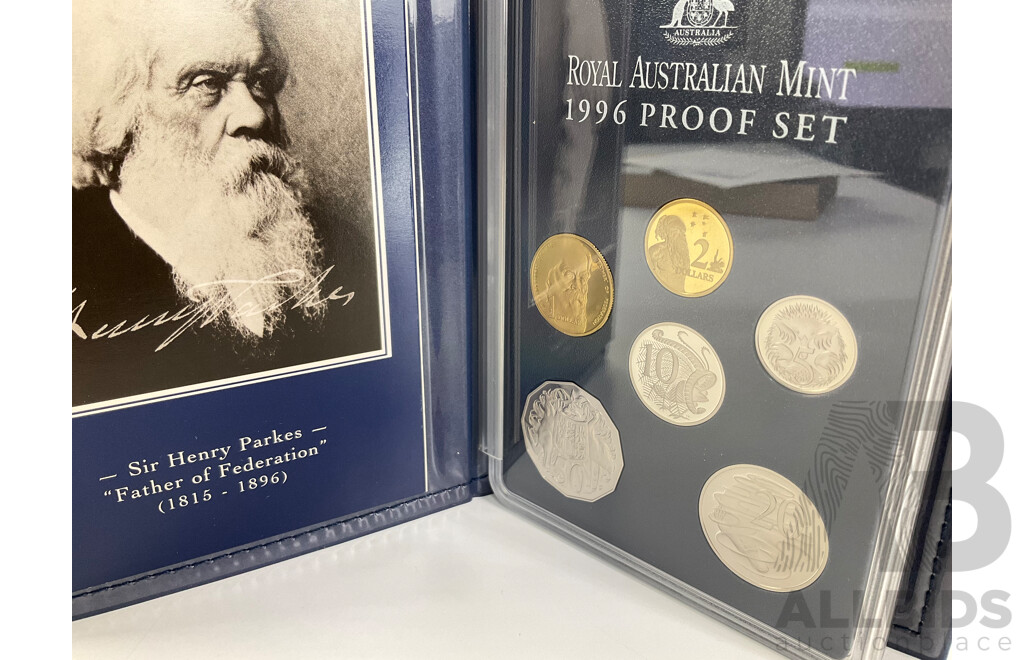 Australian RAM 1996 Proof Coin Set, Sir Henry Parkes