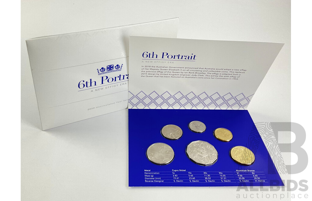 Australian RAM 2018 Six UNC Coin Set, 6th Portrait