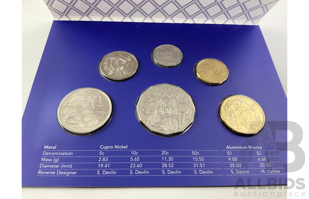 Australian RAM 2018 Six UNC Coin Set, 6th Portrait