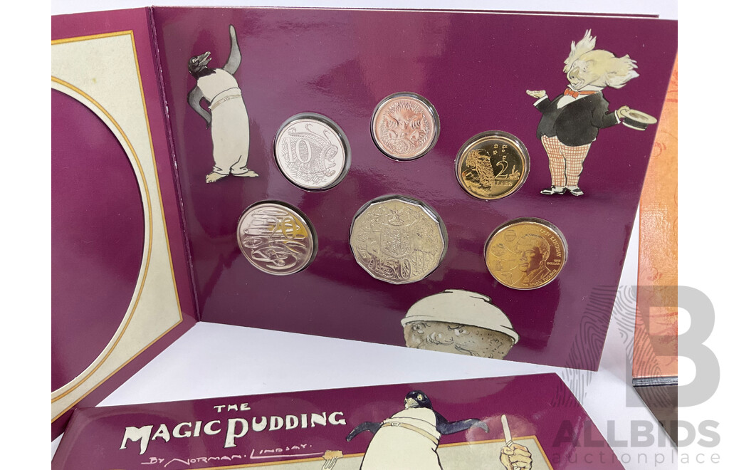 Australian 2008 Baby Coin Set, The Magic Pudding and 2010 One Hundred Years of Australian Coinage Years Set