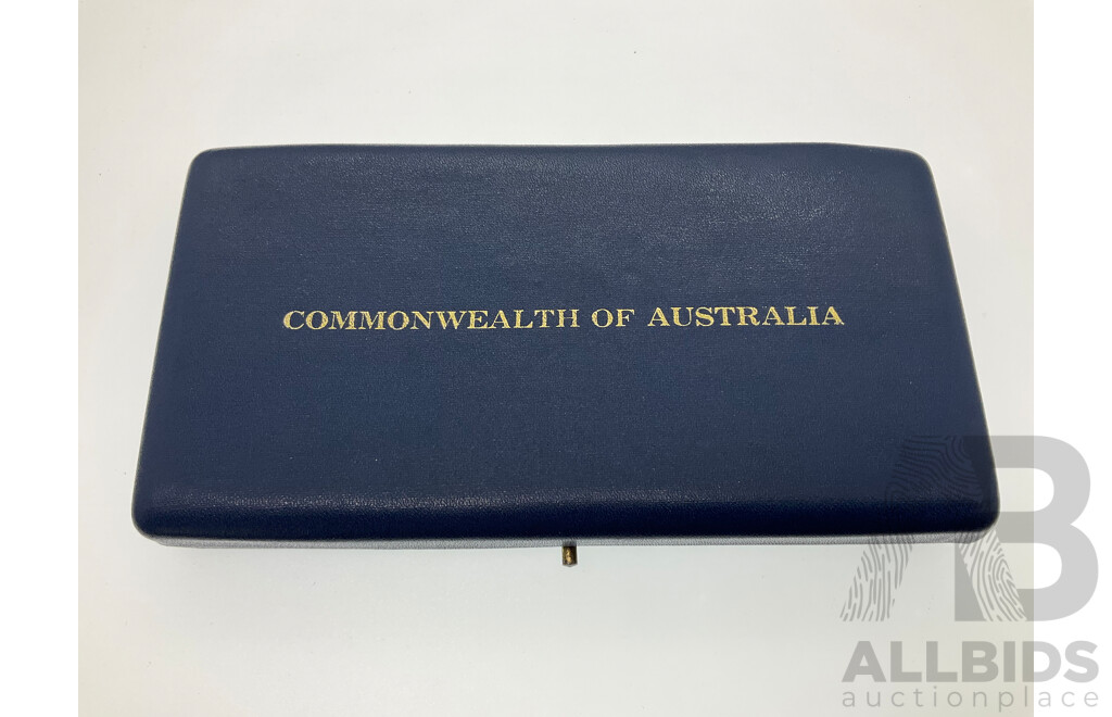 Australian RAM 1966 Six UNC Coin Set, Including Silver Round Fifty Cent Coin