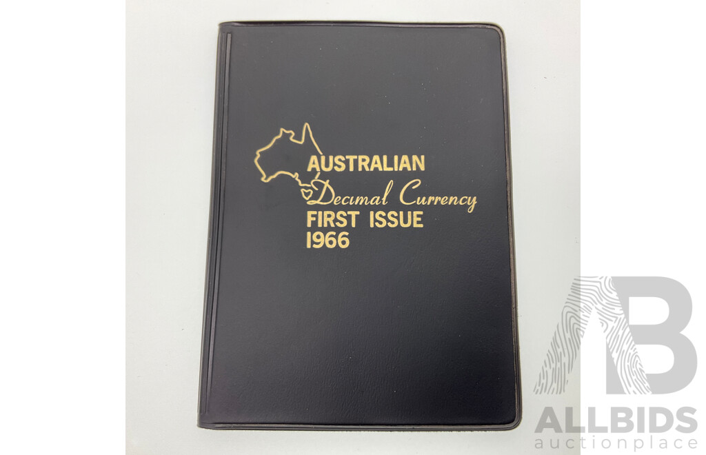 Australian 1966 Six UNC Coin Wallet, Decimal Currency First Issue