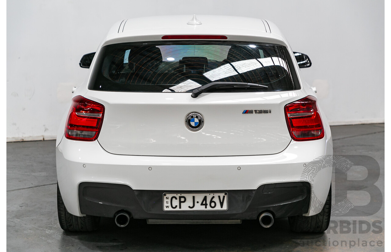 5/2014 BMW 1 Series M135i F20 MY14 5d Hatchback Alpine White Turbo 3.0L