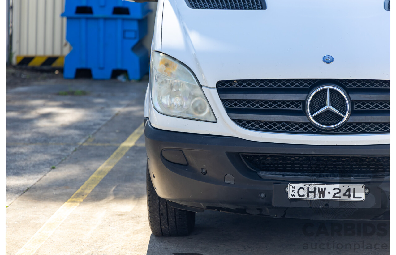 11/2011 Mercedes-Benz Sprinter 316CDI Medium Wheel Base (RWD) MY11 Arctic White Turbo Diesel 2.1L Custom 9 Seater