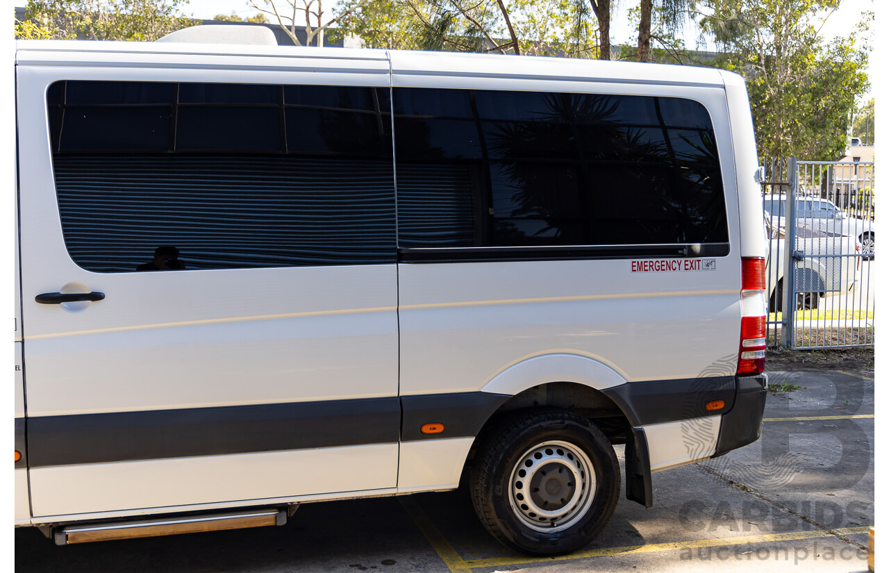 11/2011 Mercedes-Benz Sprinter 316CDI Medium Wheel Base (RWD) MY11 Arctic White Turbo Diesel 2.1L Custom 9 Seater