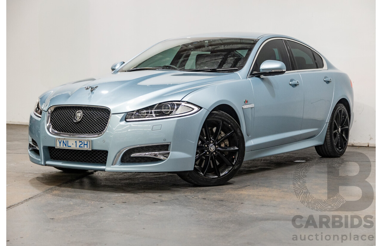 9/2012 Jaguar XF 3.0D S MY12 4d Sedan Crystal Blue Metallic Twin Turbo Diesel V6 3.0L