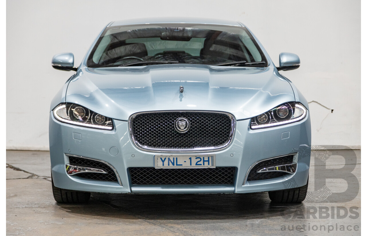 9/2012 Jaguar XF 3.0D S MY12 4d Sedan Crystal Blue Metallic Twin Turbo Diesel V6 3.0L