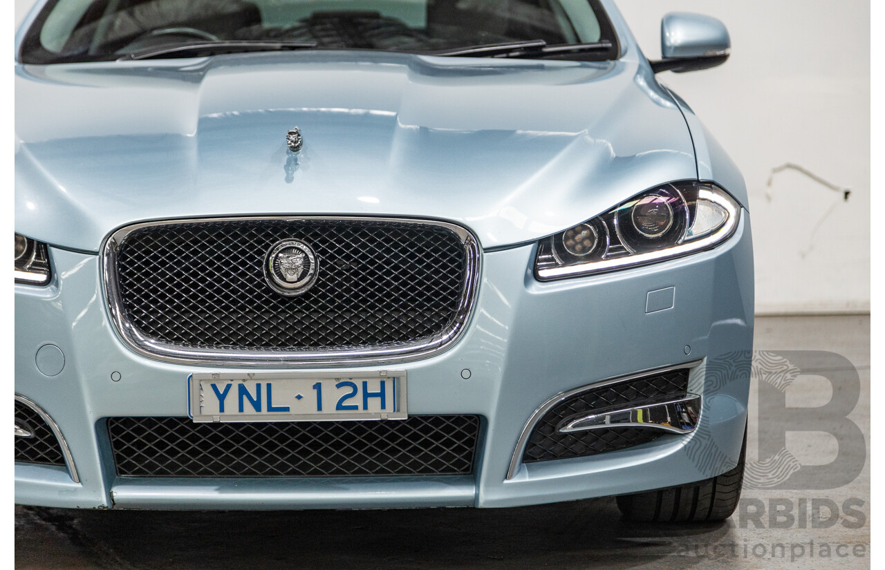 9/2012 Jaguar XF 3.0D S MY12 4d Sedan Crystal Blue Metallic Twin Turbo Diesel V6 3.0L