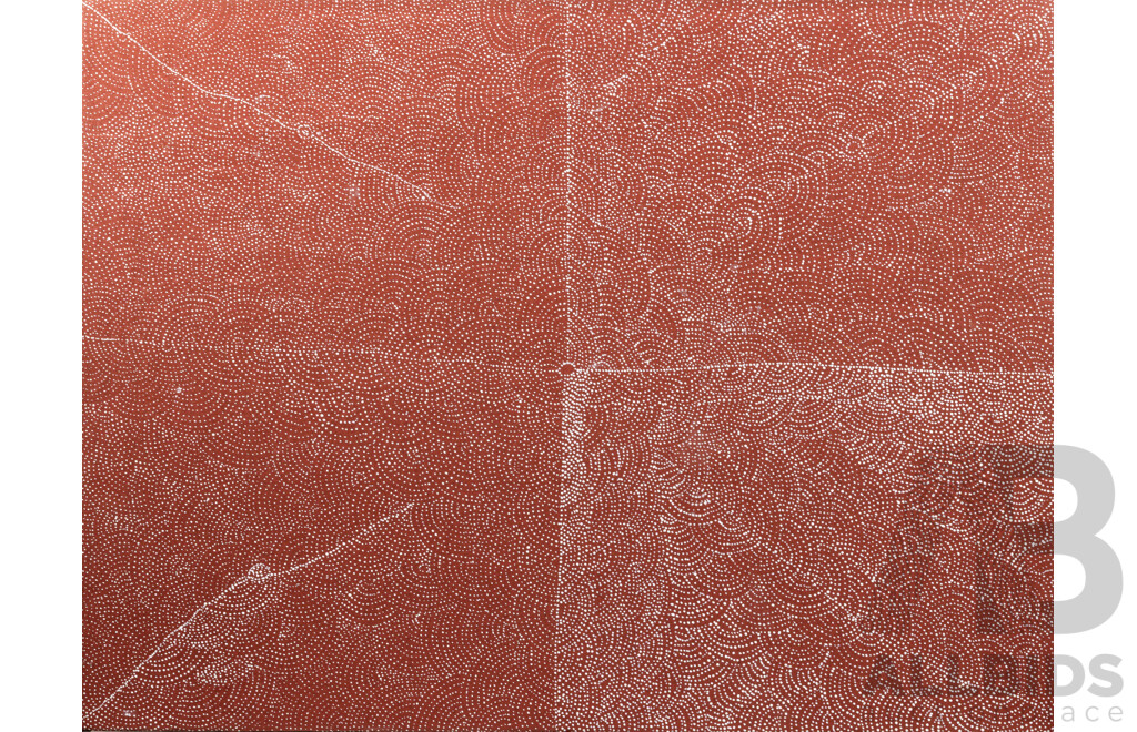 Gracie Morton Pwerle, (20th Century, Indigenous-Australian, 1956-), Bush Plum Seed, Synthetic Polymer on Canvas, 89 x 120 cm