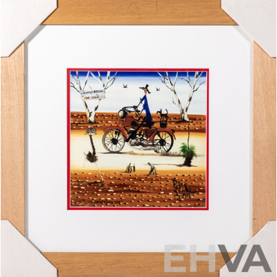 Peter Browne, (20th Century, Australian, 1947-), The Wedding Day, Wonderful Giclee Print, 47 X 47 Cm (frame)
