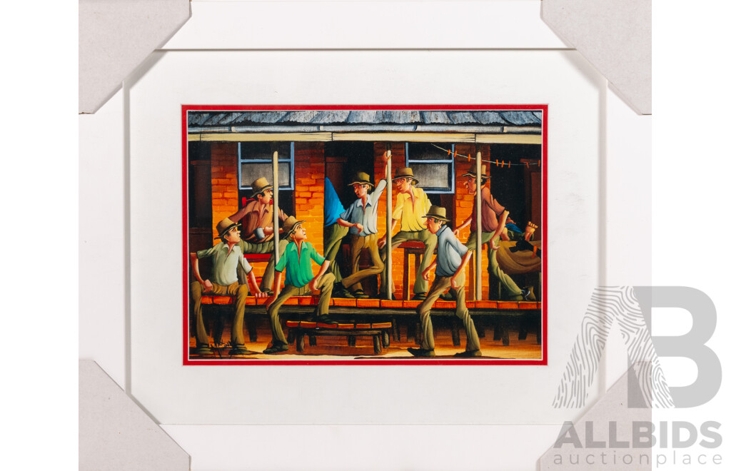 Max Mannix, (20th Century, Australian, 1939-), Little Man, Big Voice - Centre Stage, Wonderful Giclee Print of Original Oil, 40 x 50 cm (frame)