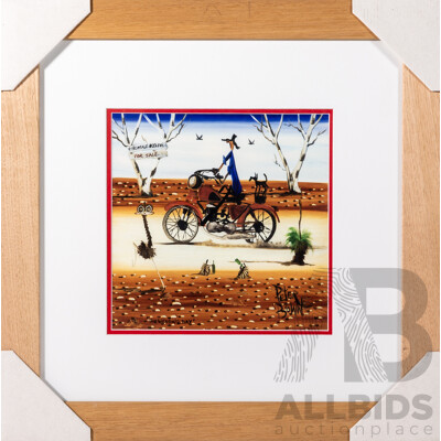 Peter Browne, (20th Century, Australian, 1947-), The Wedding Day, Wonderful Giclee Print, 47 X 47 Cm (frame)