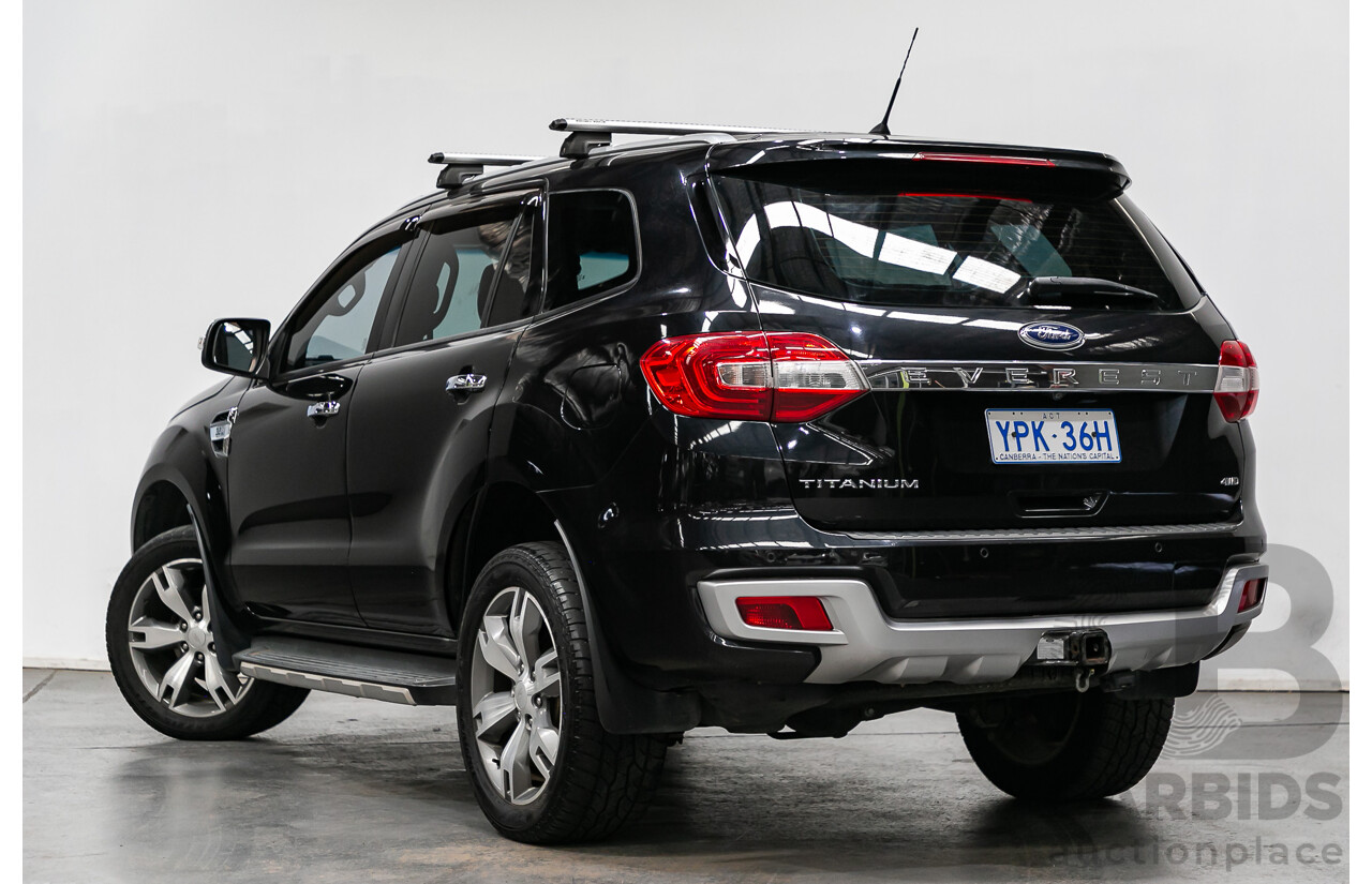 8/2015 Ford Everest Titanium (4x4) UA 4d Wagon Black Mica Turbo Diesel 3.2L - 7 Seater