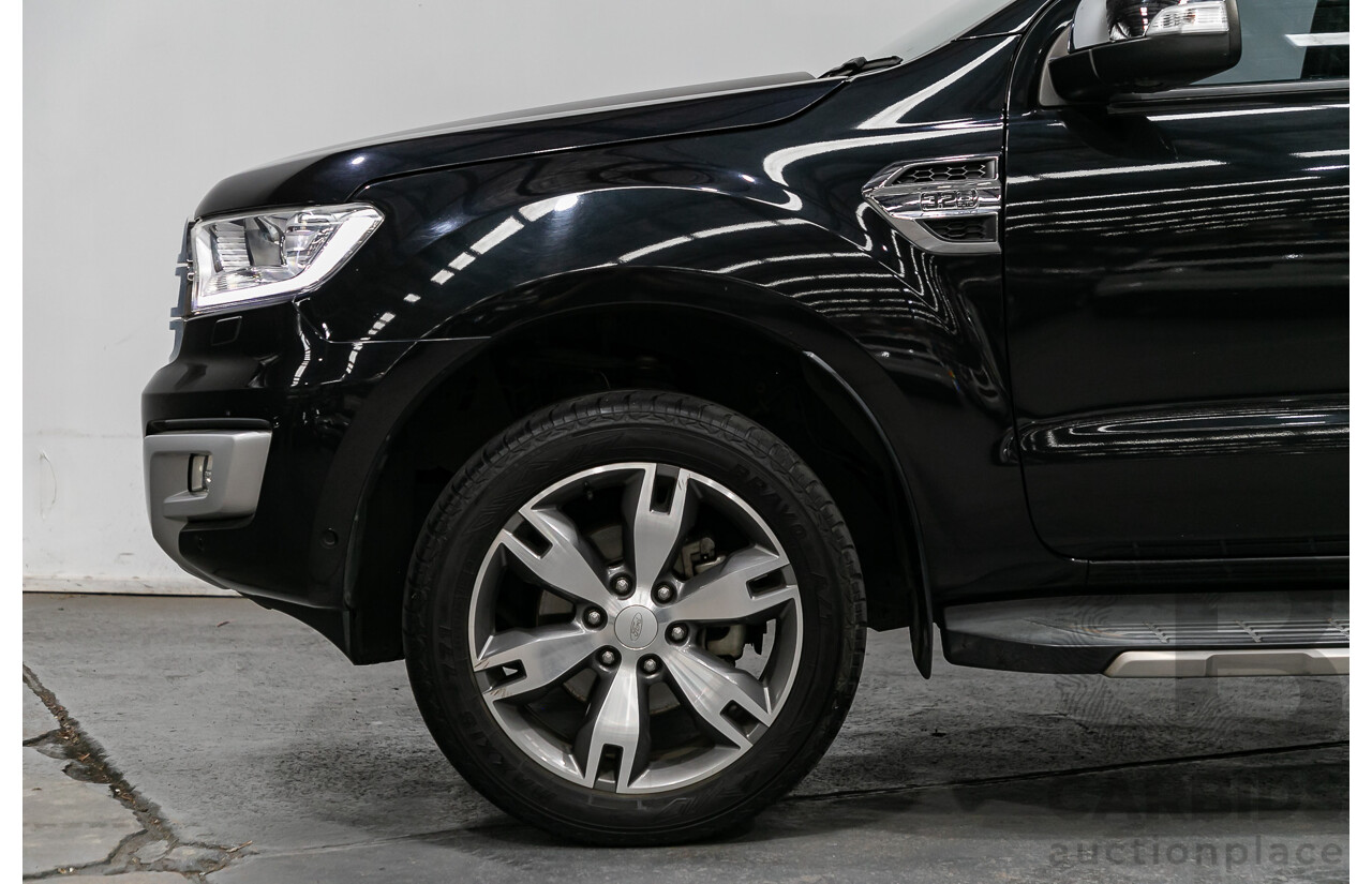 8/2015 Ford Everest Titanium (4x4) UA 4d Wagon Black Mica Turbo Diesel 3.2L - 7 Seater