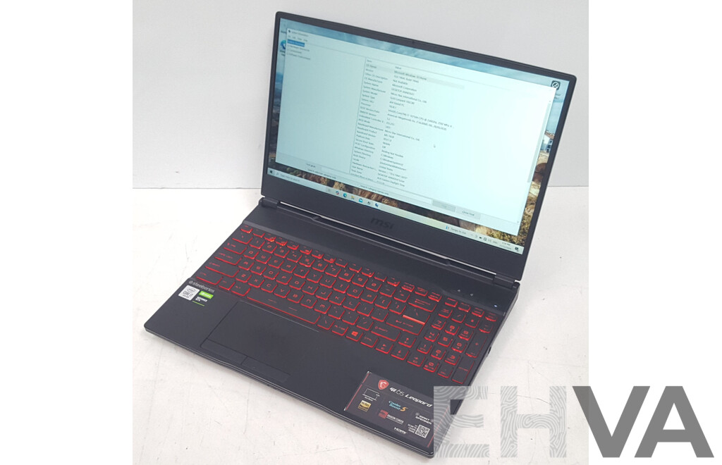 MSI GL65 Leopard (10SCXR) Intel Core i7 (10750H) 2.60GHz-5.00GHz 6-Core CPU 15.6-Inch Gaming Laptop w/ NVIDIA GeForce GTX 1650