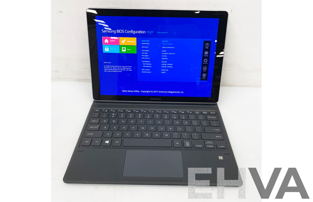 Samsung Galaxy Book W727Y Intel Core I5 (7200U) 2.50GHz-3.10GHz 2-Core CPU 12-Inch Notebook