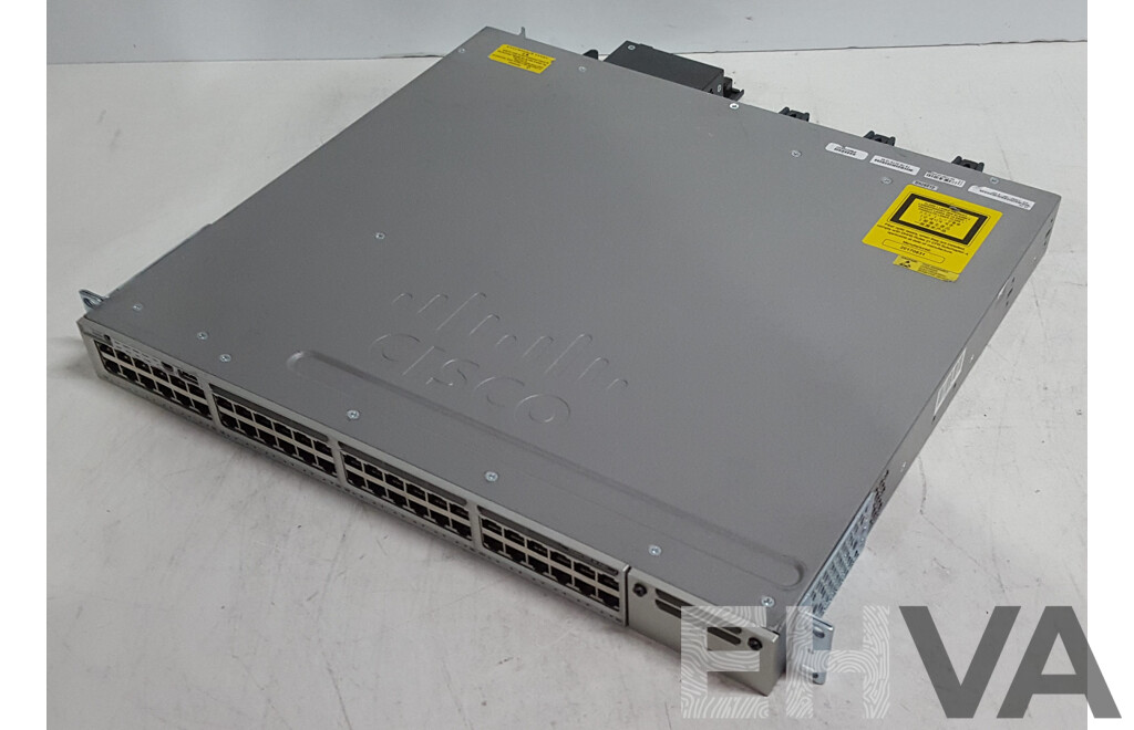 Cisco (WS-C3850-48F-S) Catalyst 3850 48 PoE+ 48-Port Gigabit Switch