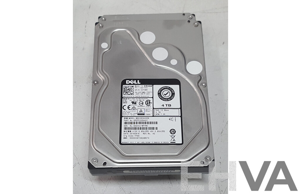 Dell 4TB SAS 7.2K 3.5-Inch Hard Drive - Lot of Two