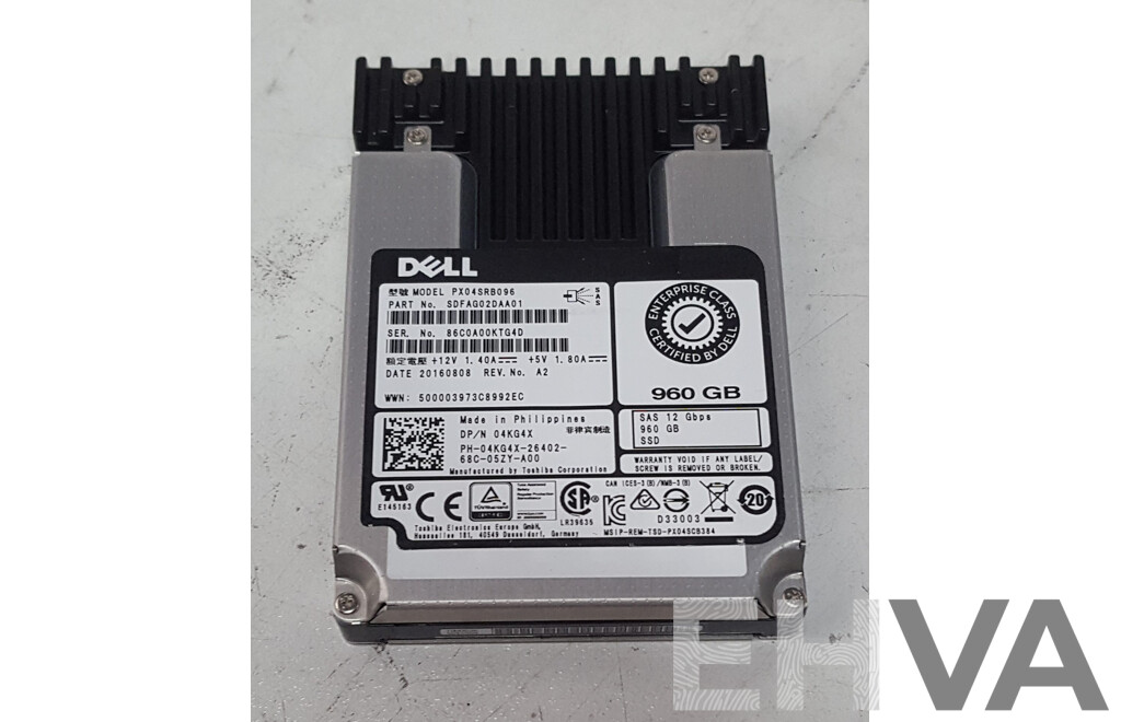 Dell 960GB SAS 12Gbps 2.5-Inch Solid State Drive