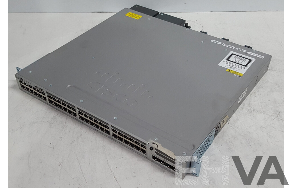 Cisco (WS-C3850-48P-L) Catalyst 3850 48 PoE+ 48-Port Gigabit Switch