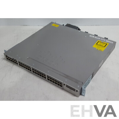 Cisco (WS-C3850-48F-S) Catalyst 3850 48 PoE+ 48-Port Gigabit Switch