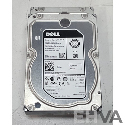 Dell Enterprise 2TB SATA 7.2K 3.5-Inch Hard Drive - Lot of Two