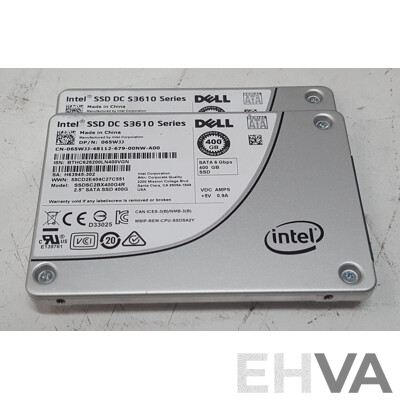 Intel SSD DC S3610 Series 400GB SATA 2.5-Inch Solid State Drive - Lot of Two