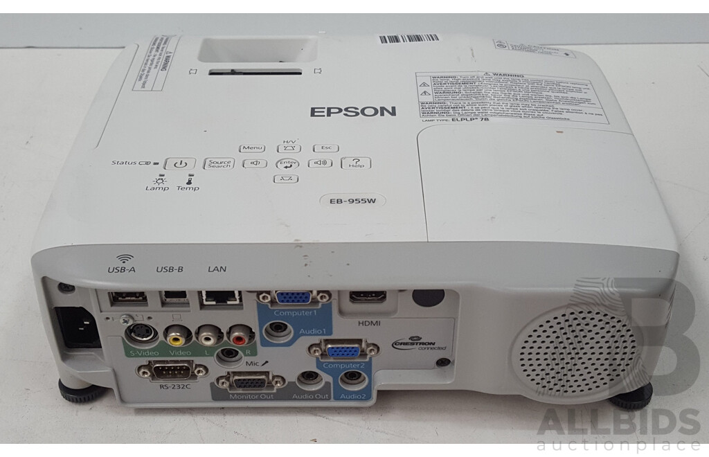 Epson (EB-955W) WXGA 3LCD Projector